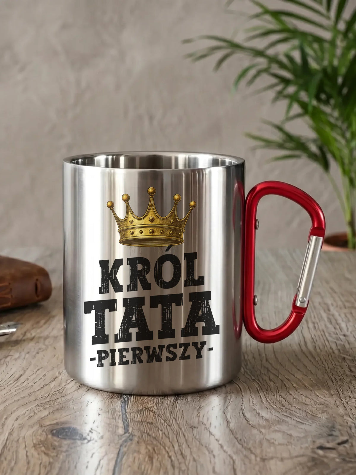 Kubek turystyczny dla taty - Król Tata Pierwszy DT20