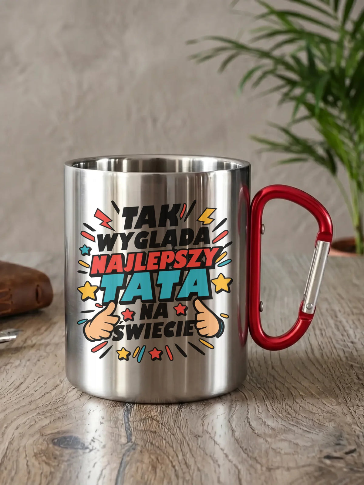 Kubek turystyczny dla taty - Tak wygląda najlepszy tata na świecie DT08