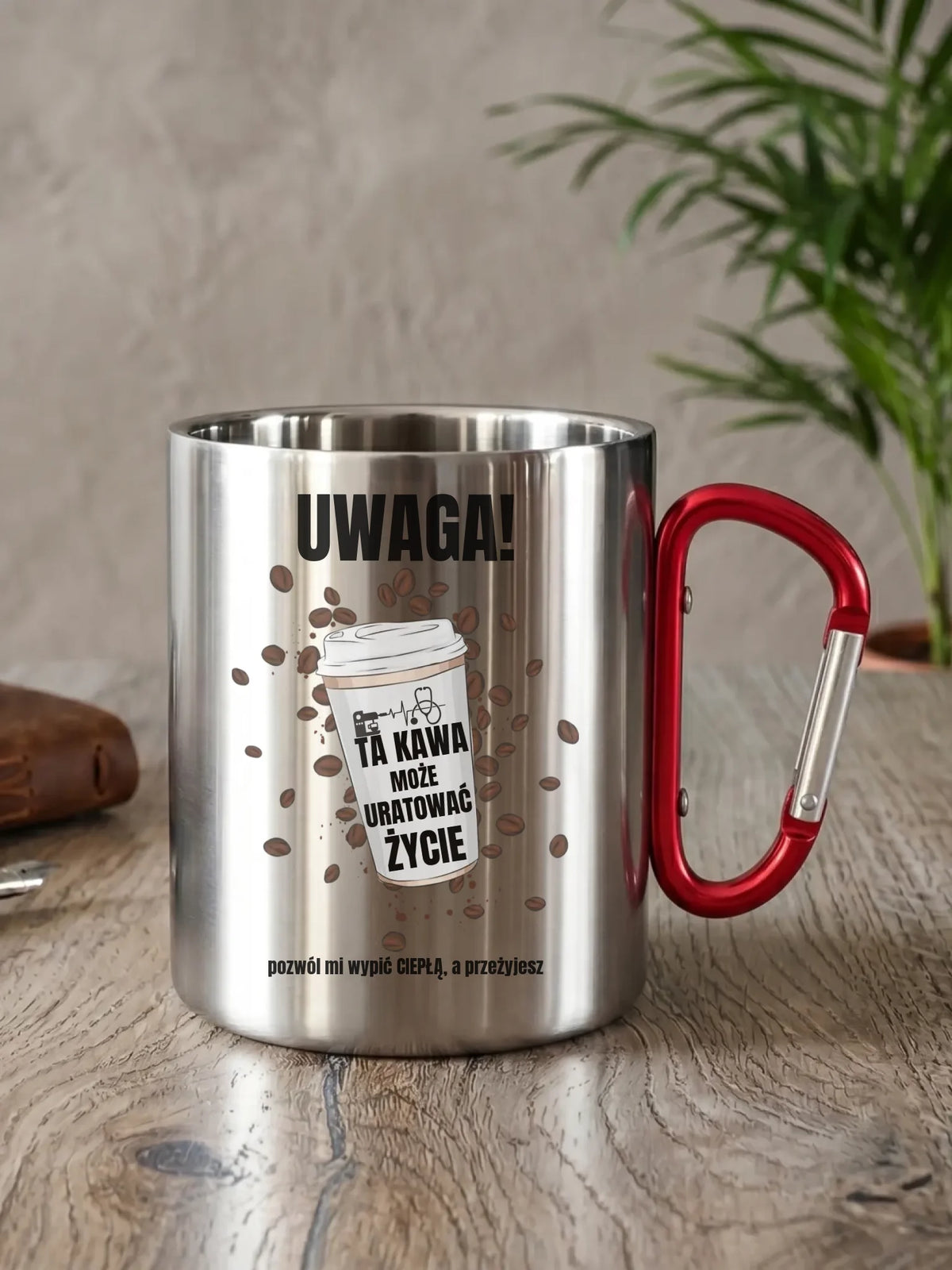 Kubek turystyczny dla medyka - Ta kawa może uratować życie ZL05