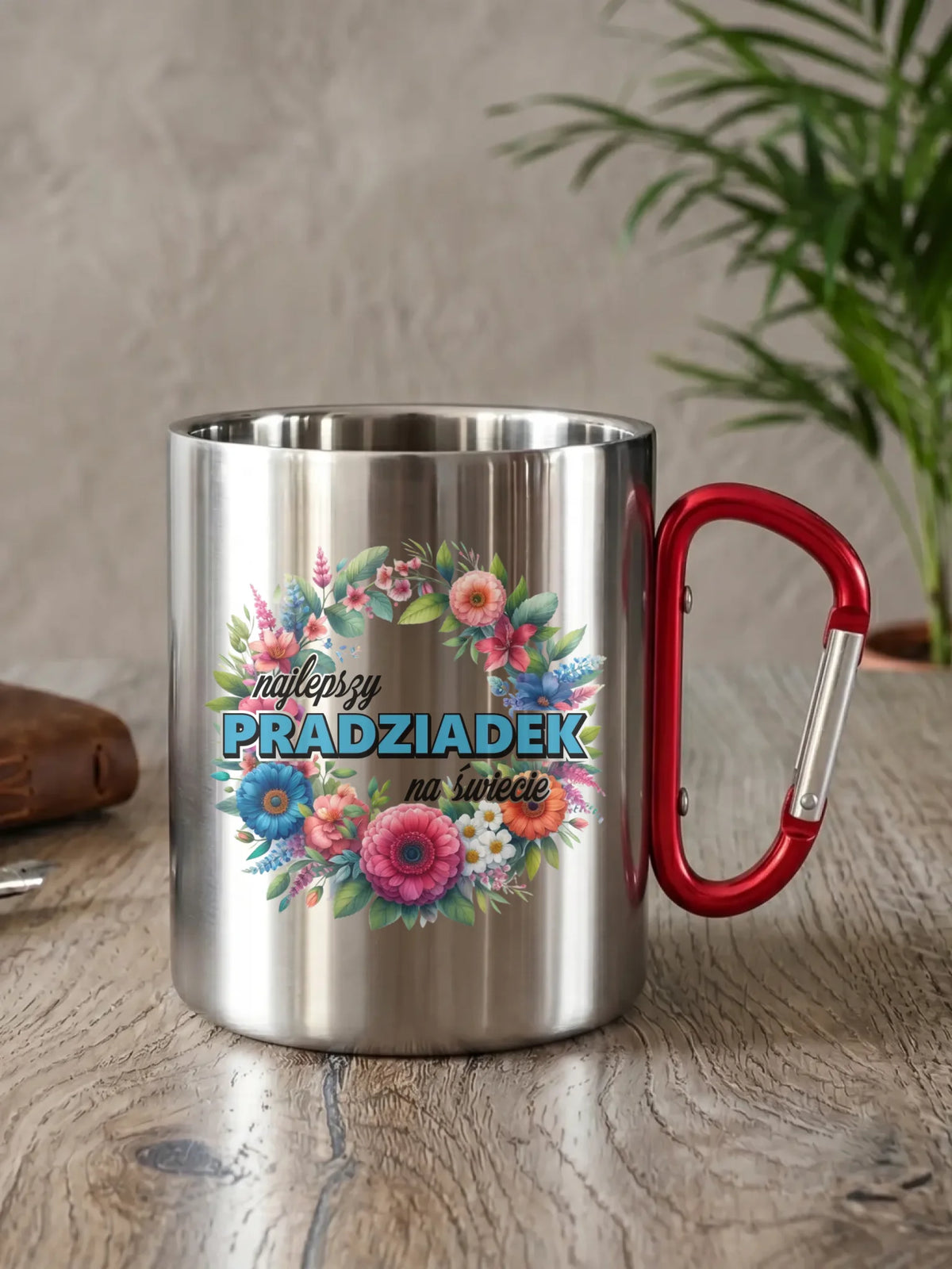 Kubek metalowy dla dziadka - Najlepszy pradziadek na świecie D45