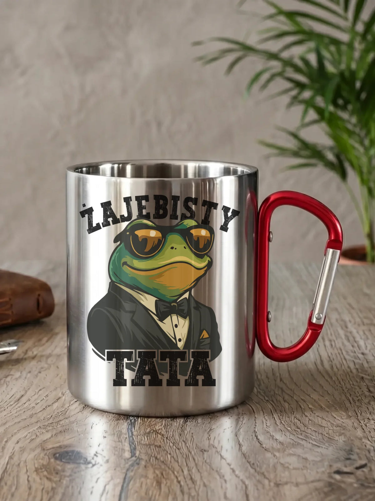 Kubek metalowy dla taty - Żajebisty tata DT83