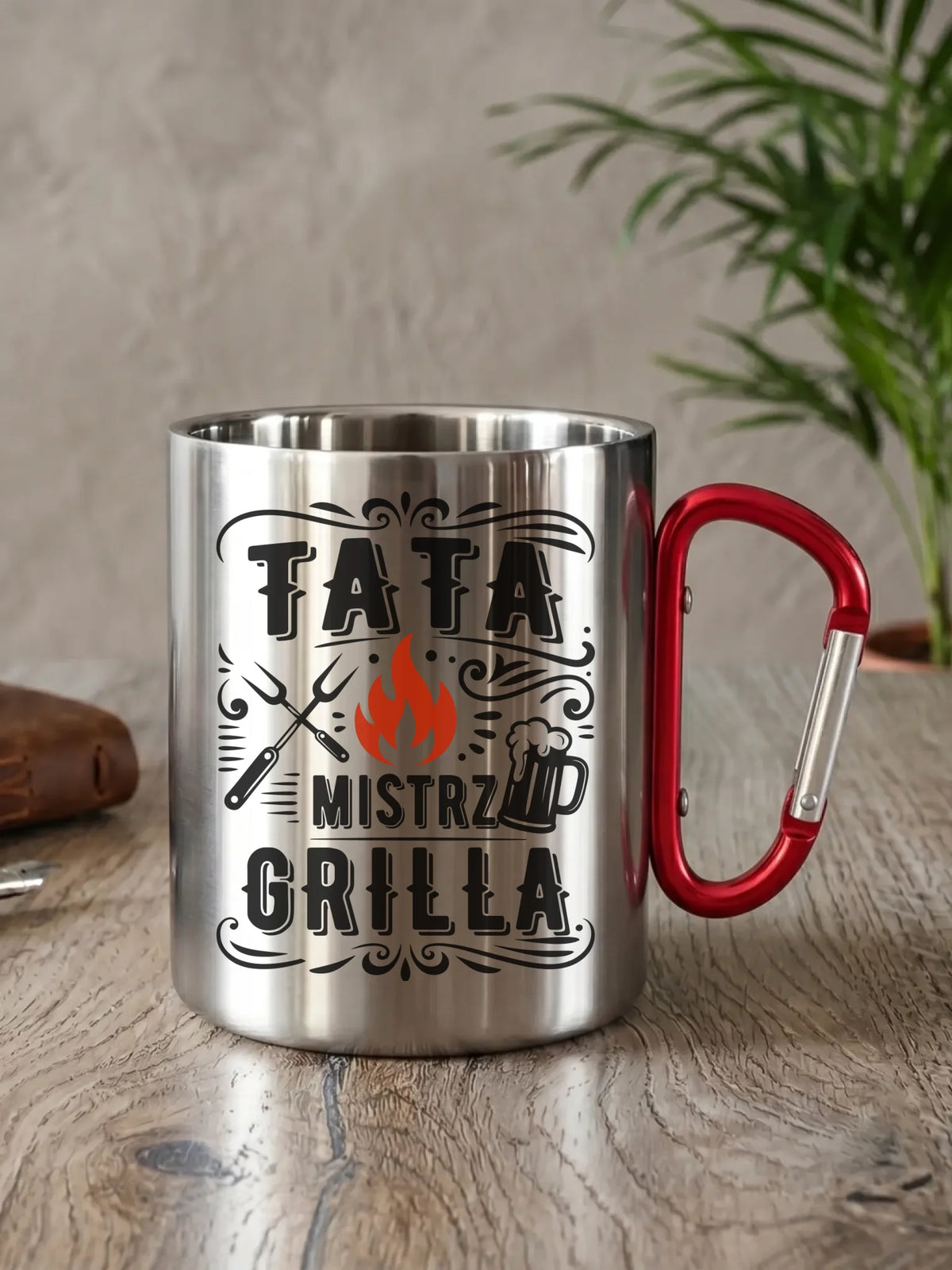 Kubek metalowy dla taty - Tata mistrz grilla DT53