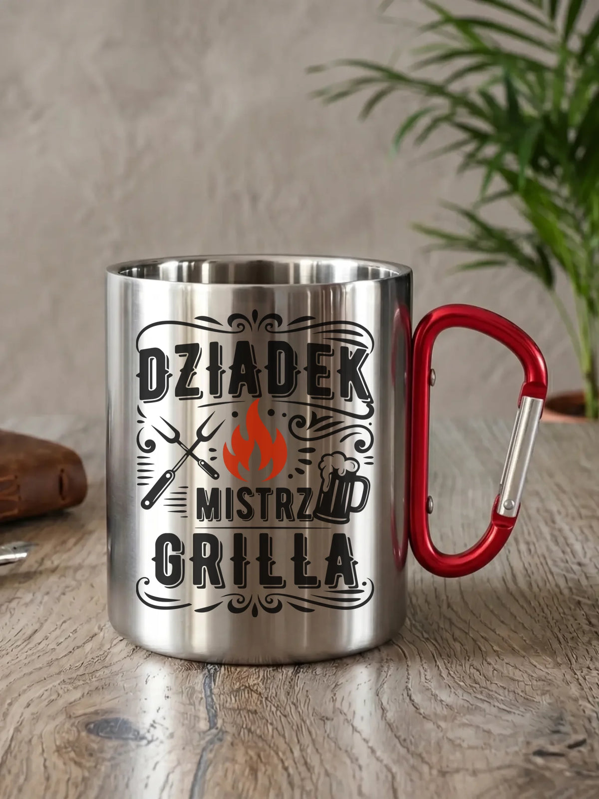 Kubek metalowy dla dziadka - Dziadek mistrz grilla D33