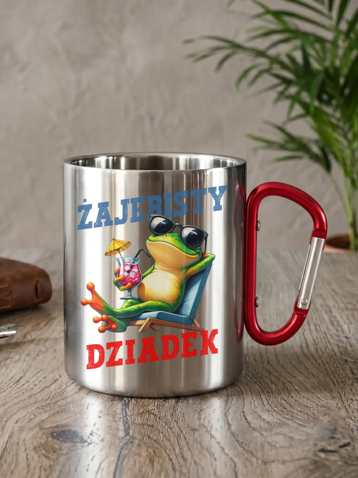 Kubek metalowy dla dziadka - Żajebisty dziadek D27