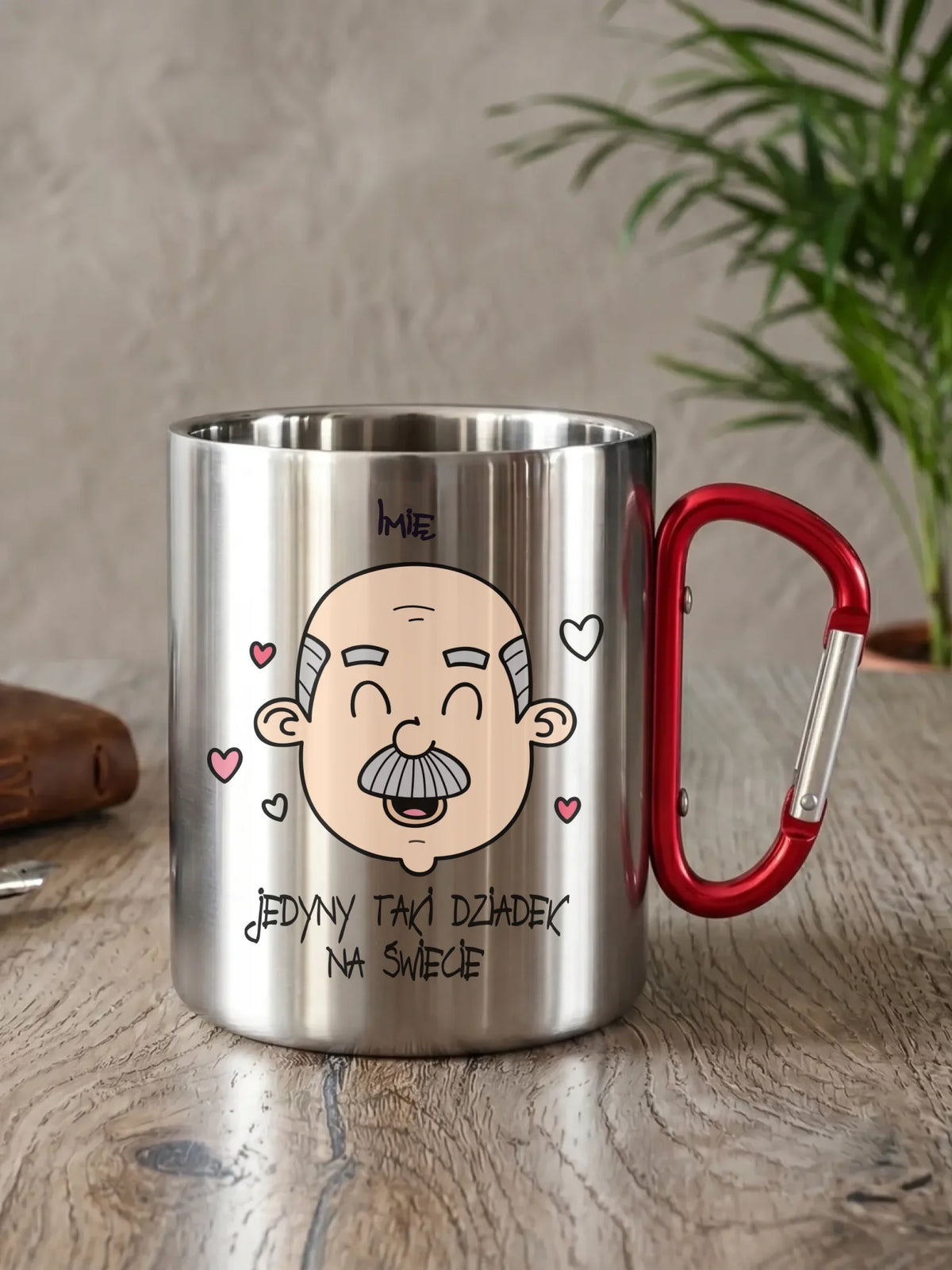 Kubek metalowy dla dziadka - Jedyny taki dziadek na świecie - personalizowany D15