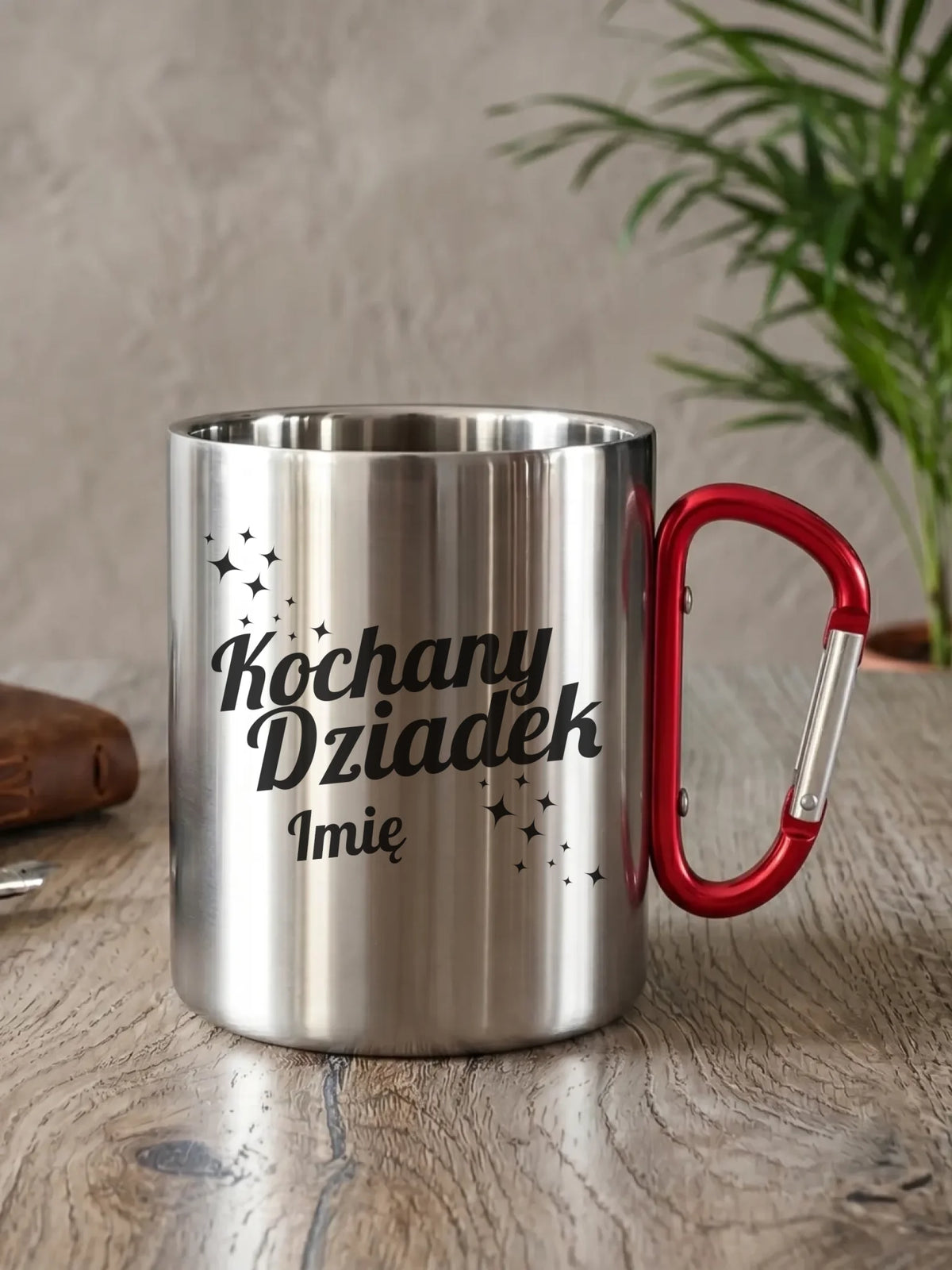 Kubek metalowy dla dziadka - Kochany Dziadek - personalizowany D05