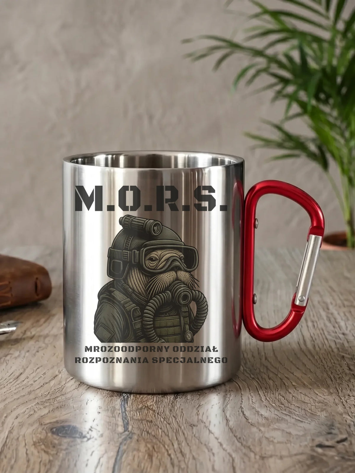 Kubek metalowy - prezent dla morsa - M.O.R.S. Mrozoodporny Oddział Rozpoznania Specjalnego HM20