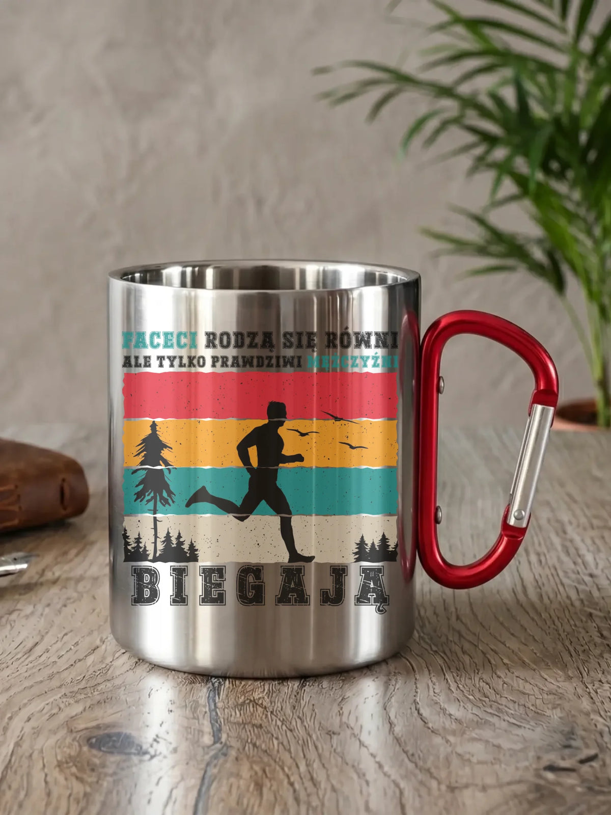 Kubek metalowy dla biegacza - Prawdziwi mężczyźni biegają HB02