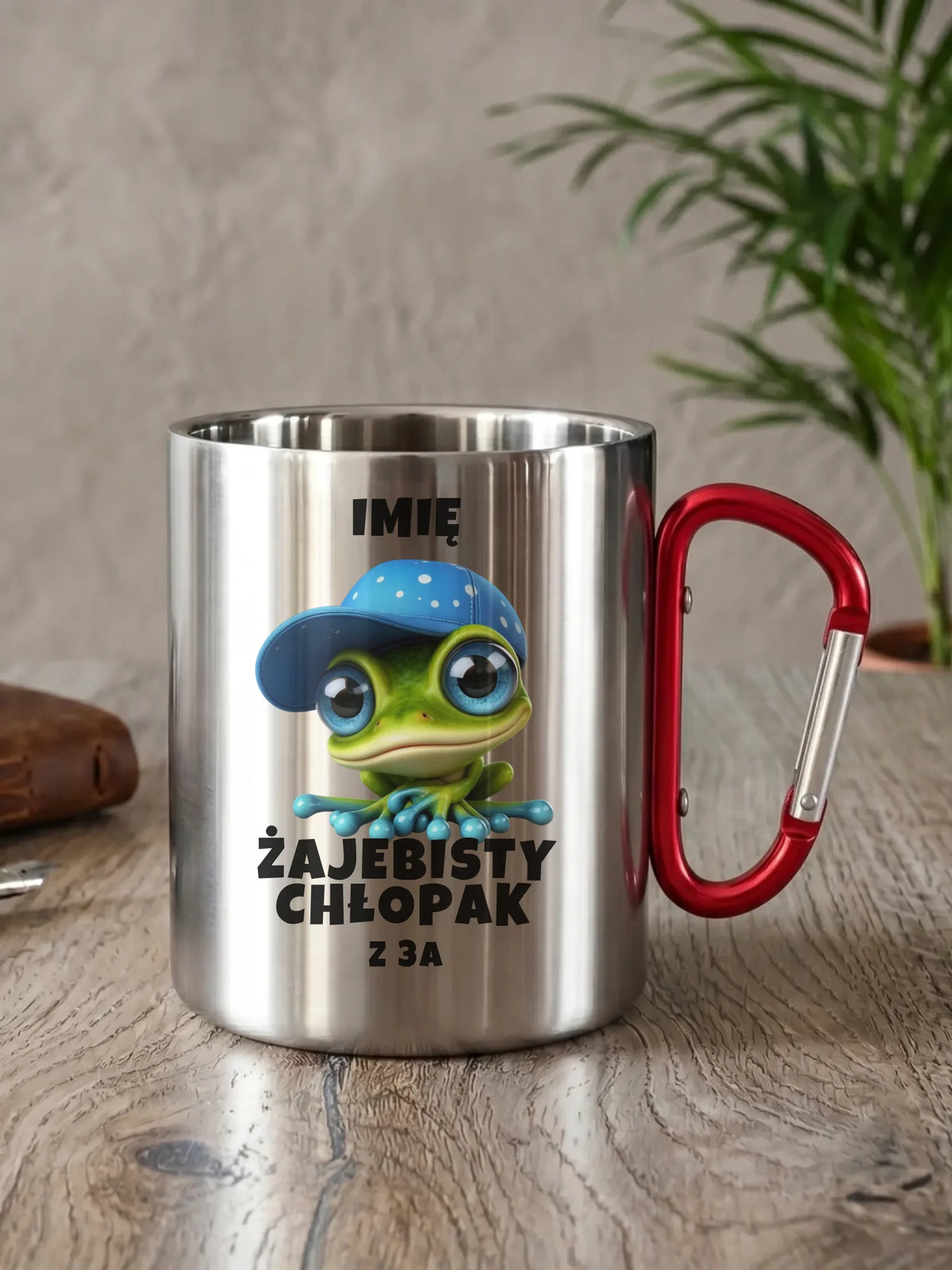Kubek metalowy - Żajebisty Chłopak - personalizowany DCH01