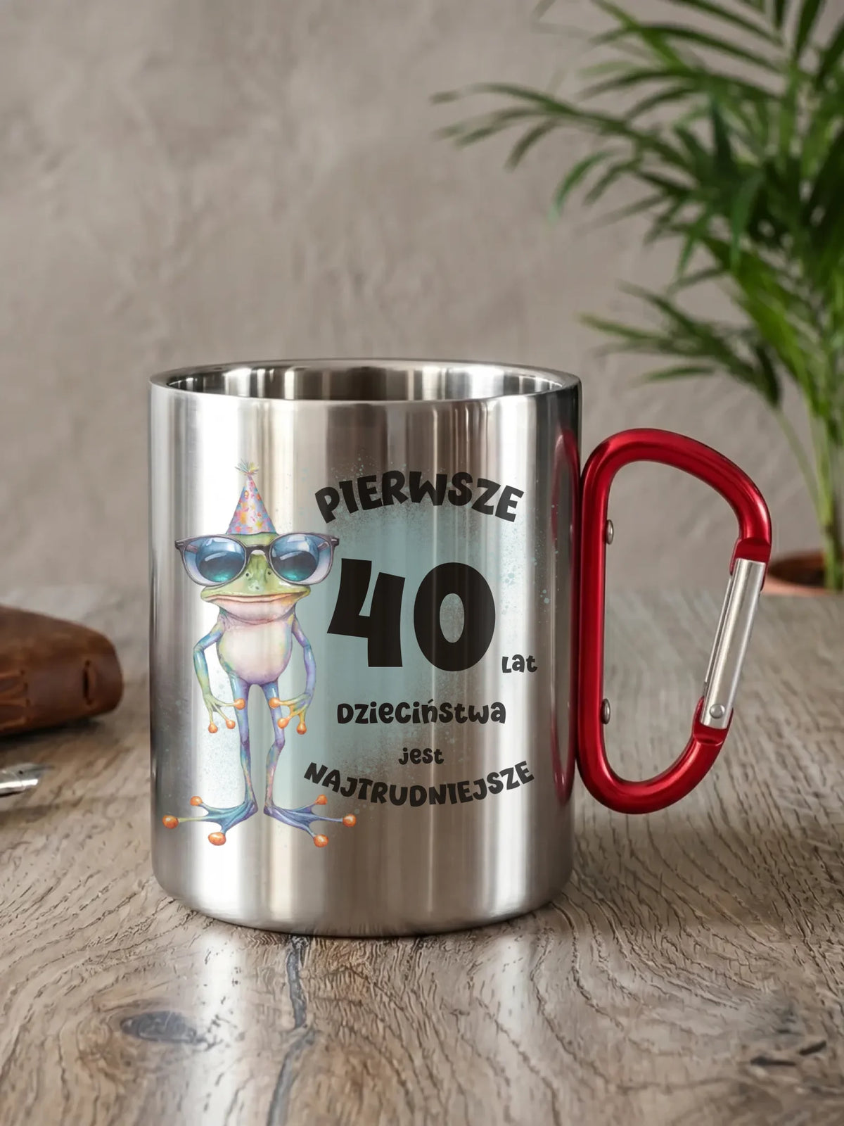 Pierwsze 40 lat dzieciństwa jest najtrudniejsze | Kubek metalowy na urodziny U20