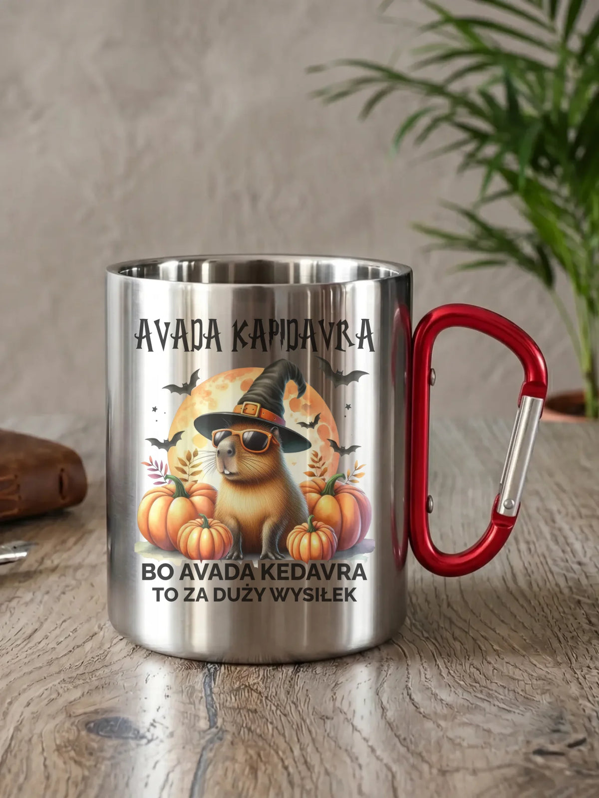 Kubek metalowy na halloween - Kapibara - Avada Kapidavra HL21