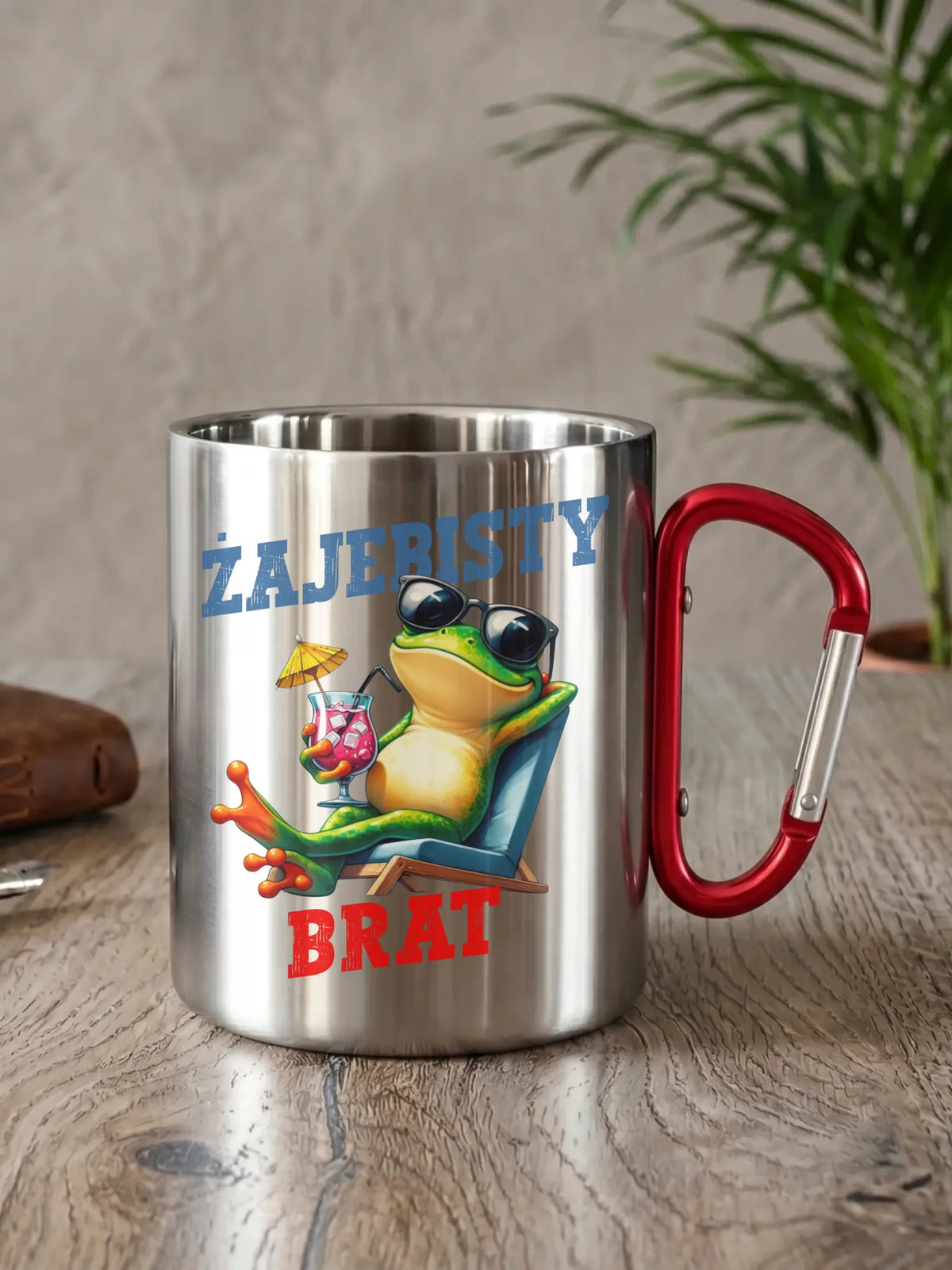 Kubek metalowy dla brata - Żajebisty Brat DB01