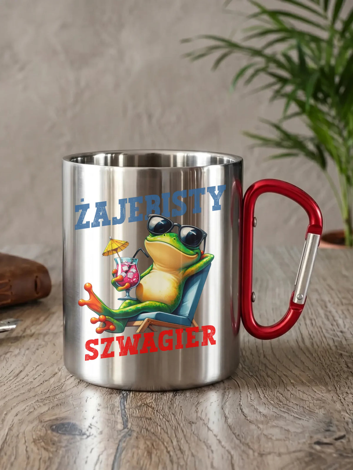 Kubek metalowy dla szwagra - Żajebisty Szwagier DSZ01