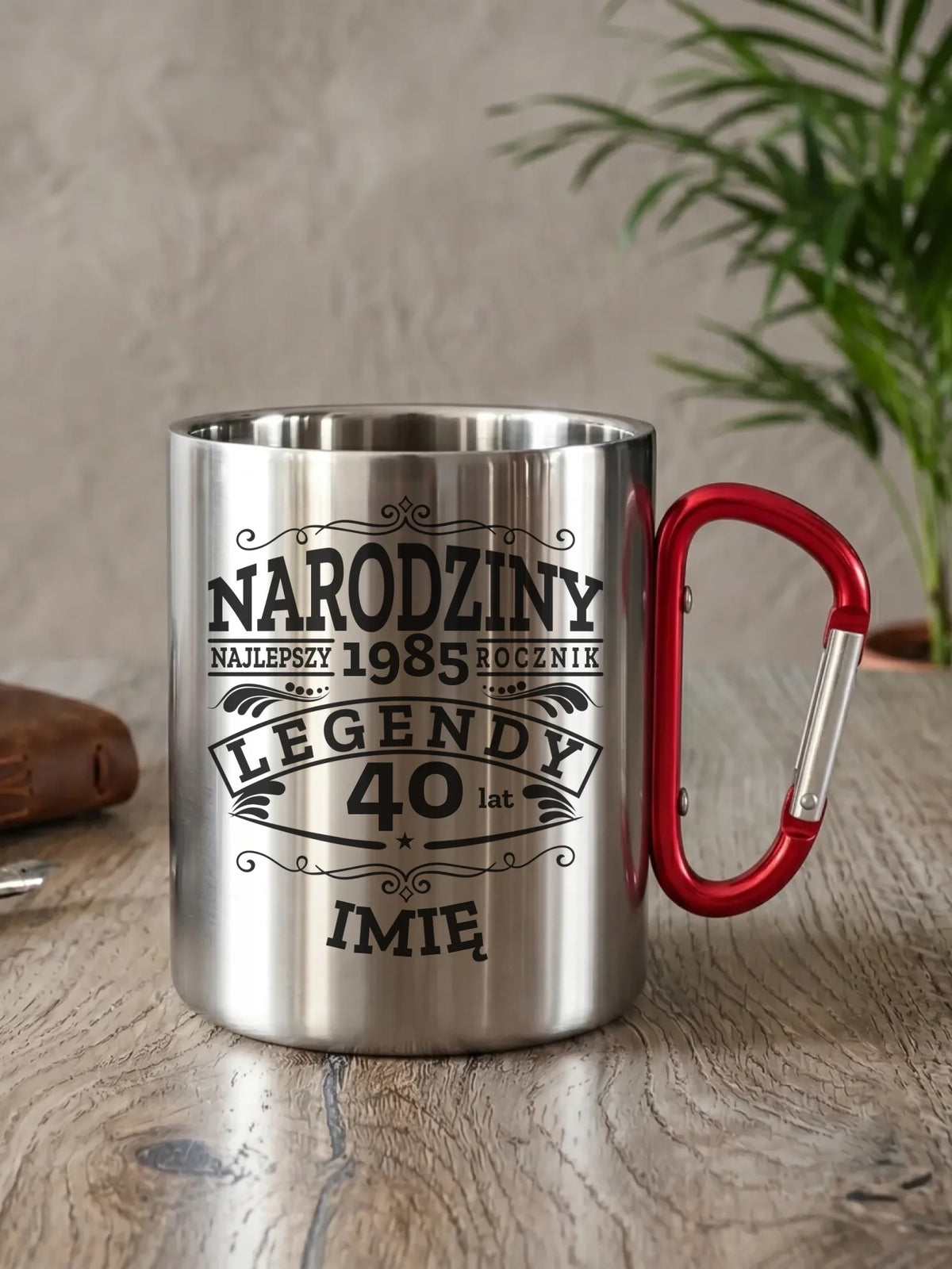 Kubek turystyczny na urodziny - Narodziny Legendy - personalizowany