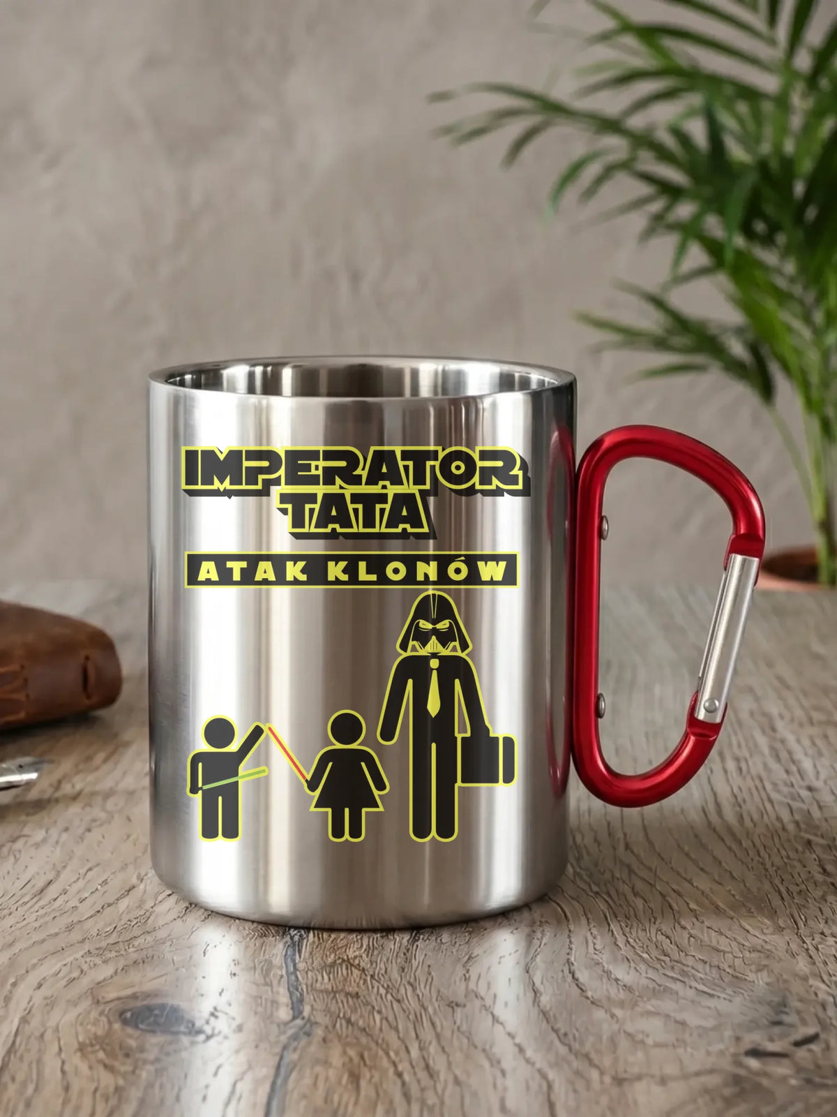 Imperator tata atak klonów | Metalowy kubek dla taty DT63