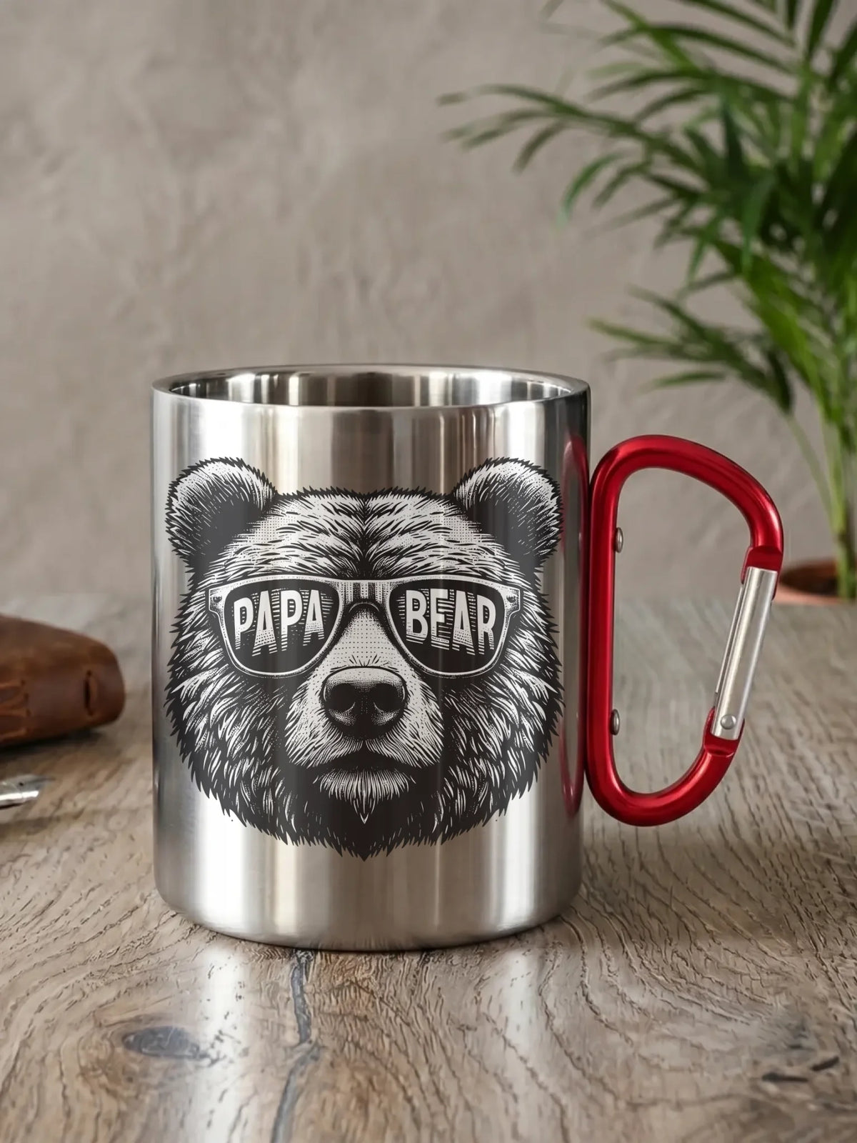 Papa bear | Metalowy kubek dla taty DT62