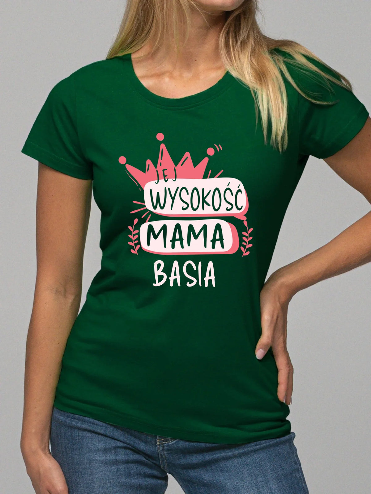 Koszulka dla mamy - Jej Wysokość Mama - personalizowana DM16