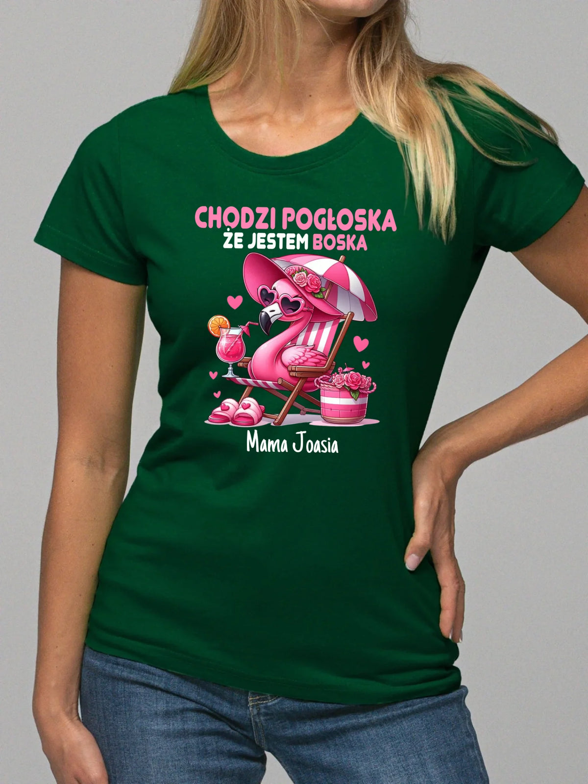 Koszulka dla mamy - Chodzi pogłoska, że jestem boska - personalizowana DM14