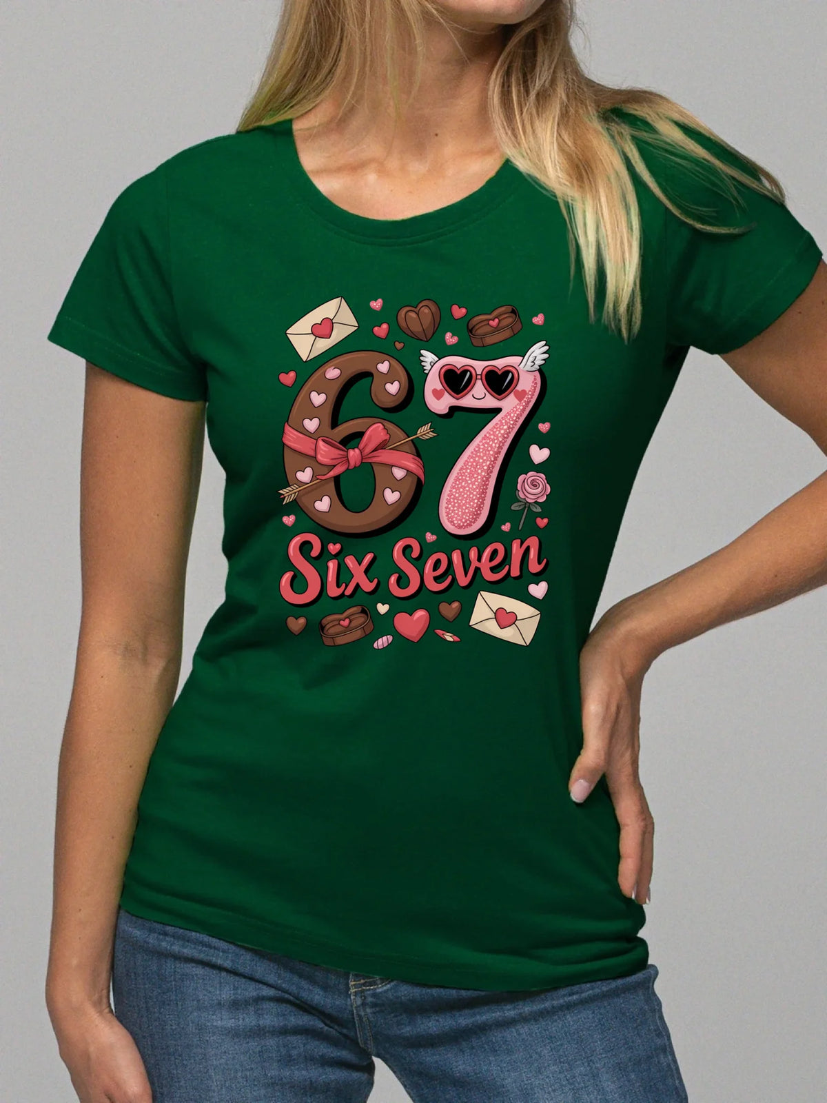 Koszulka damska - Miłość Six Seven 67 W72