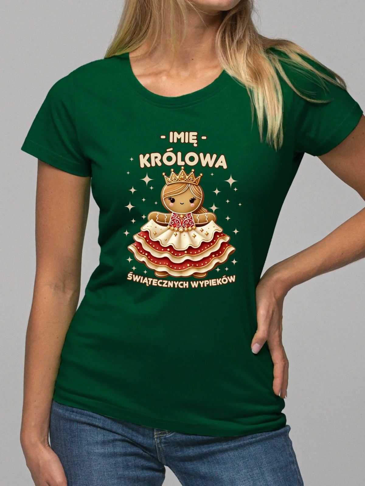 Koszulka damska świąteczna - Królowa świątecznych wypieków - personalizowana BN28
