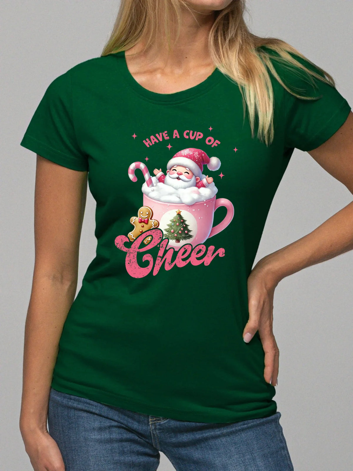 Koszulka damska świąteczna - Have a cup of cheer BN53