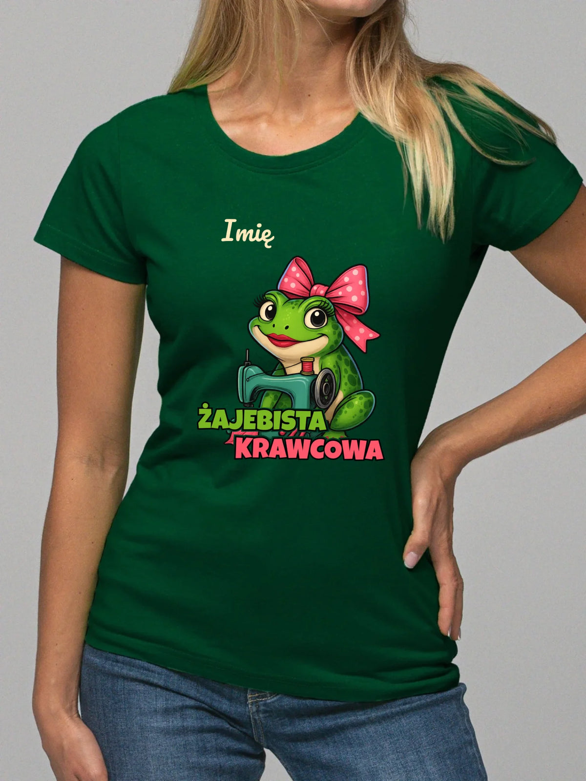 Koszulka damska szyciowa dla krawcowej - Żajebista Krawcowa - personalizowana HS32