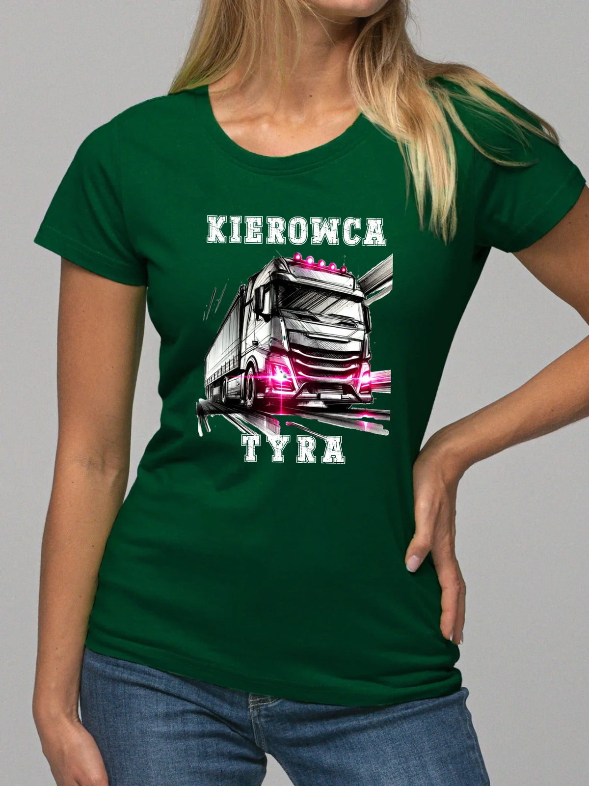 Koszulka damska dla kierowcy ciężarówki - Kierowca tyra ZKT15