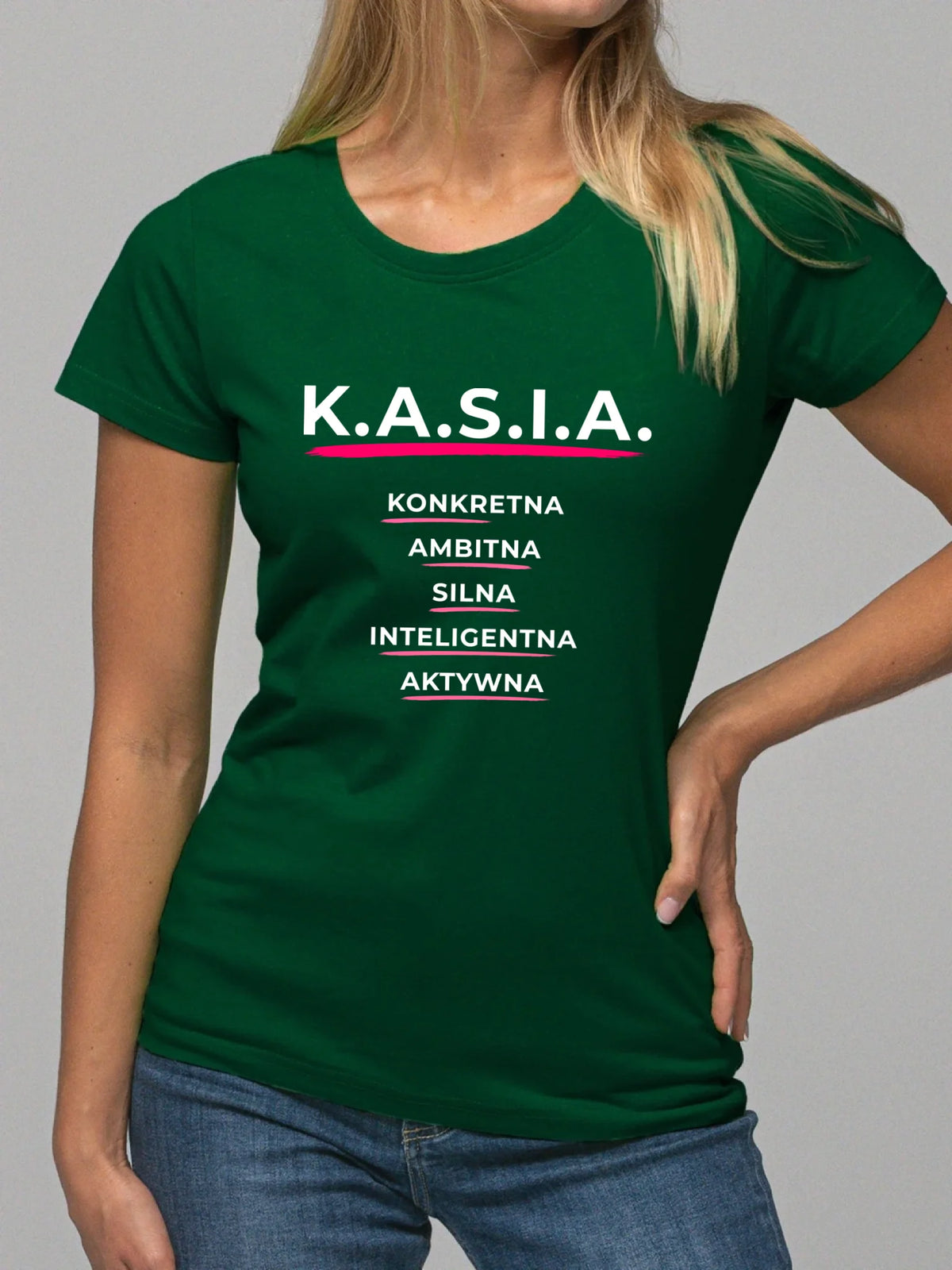 Koszulka damska - prezent dla Kasi - Katarzyna - K.A.S.I.A. DZ17