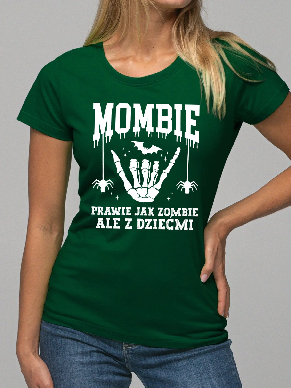 Koszulka damska dla mamy - Mombie - zombie z dziećmi HL18