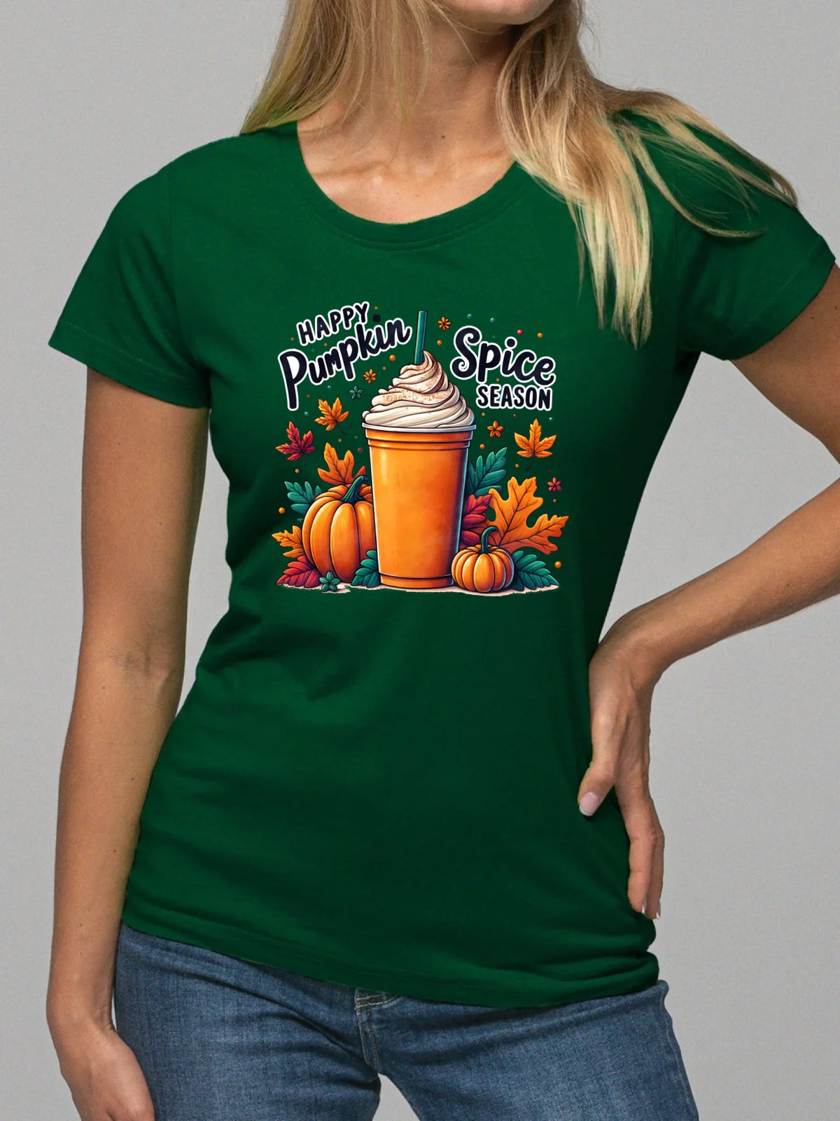 Koszulka damska jesieniara - Pumpkin Spice - kawa dyniowa JS02