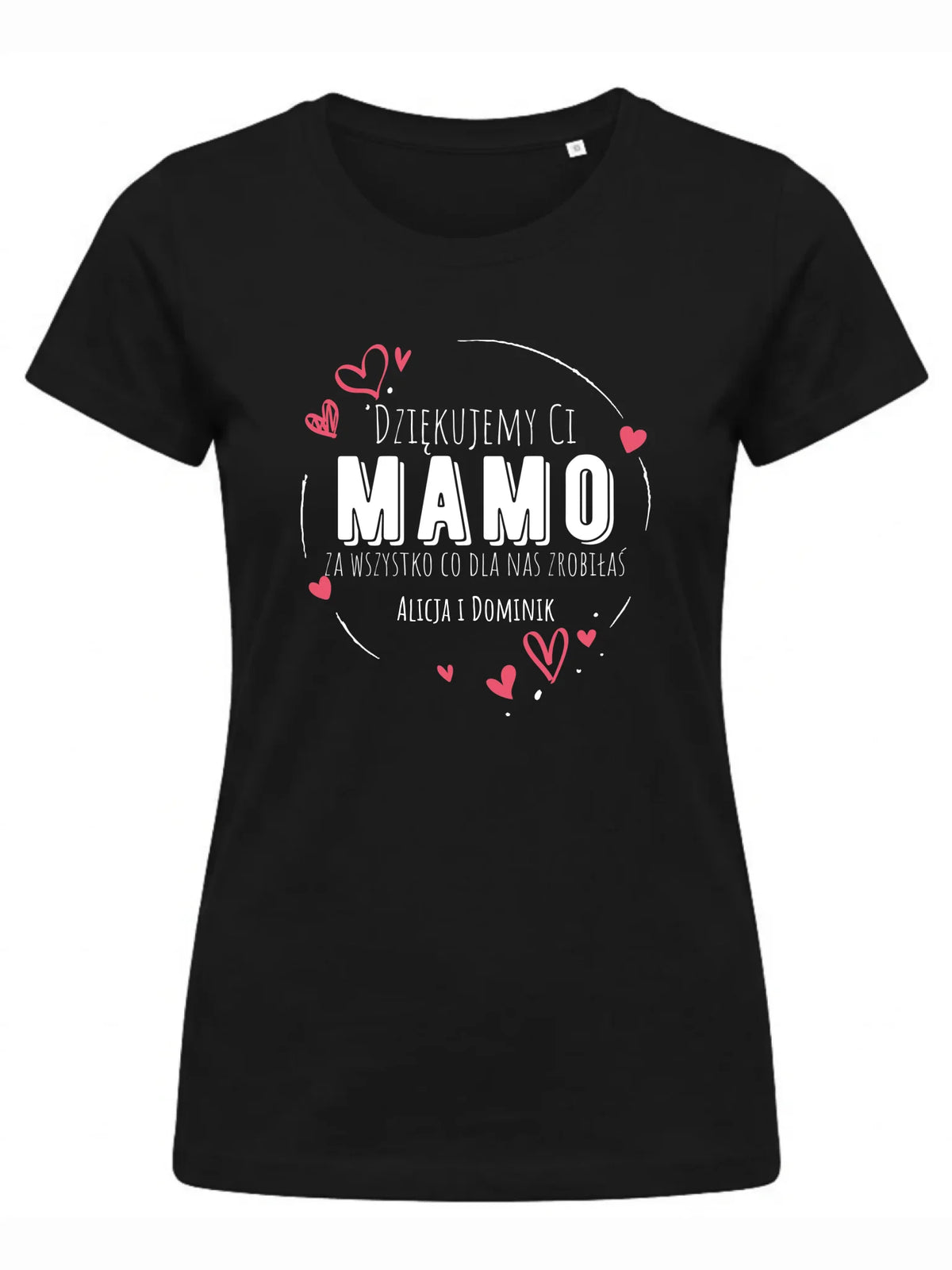 Koszulka dla mamy - Dziękujemy Ci Mamo - personalizowana DM43