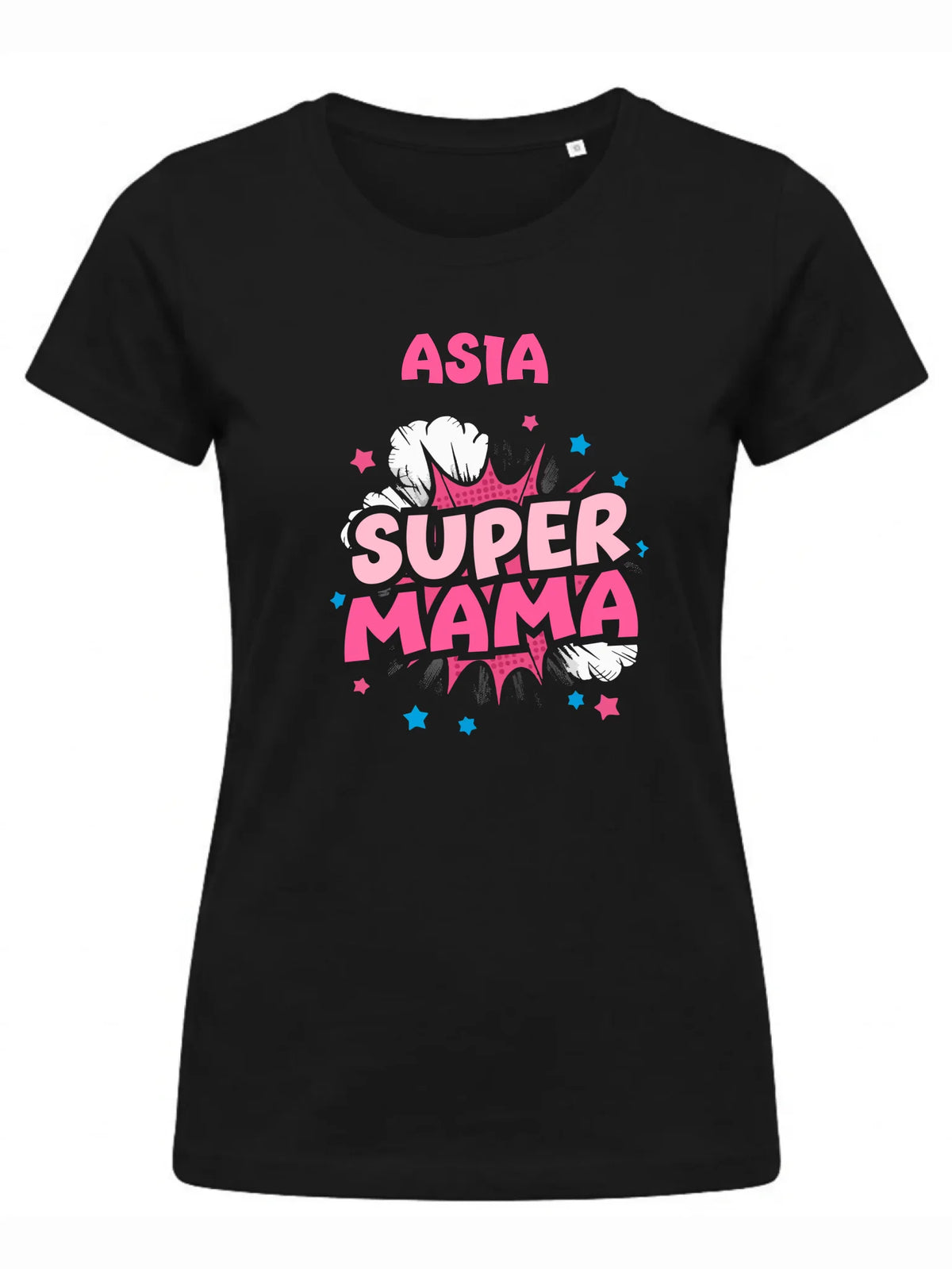 Koszulka dla mamy z imieniem - Super Mama - personalizowana DM24