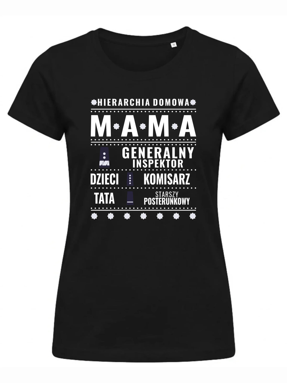 Koszulka dla mamy - Generał Mama Policja - personalizowana DM41