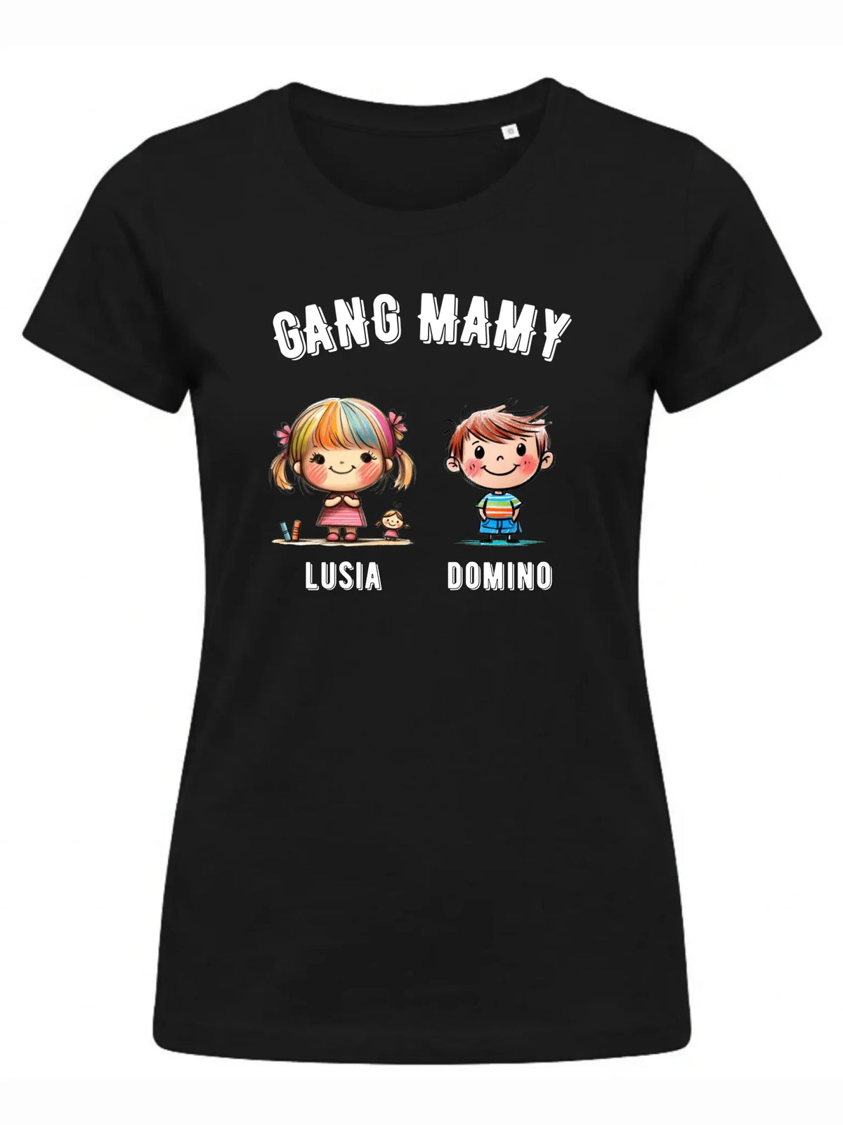 Koszulka dla mamy z imionami dzieci - Gang mamy - personalizowana DM09