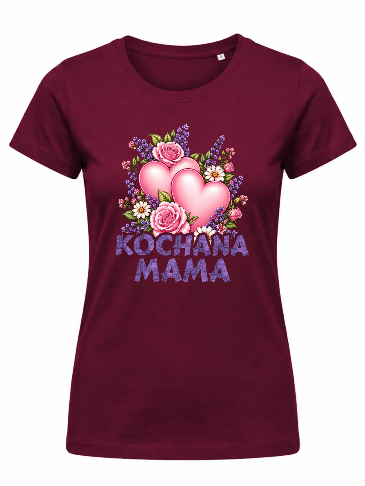 Koszulka dla mamy - Kochana Mama bukiet z sercem DM46
