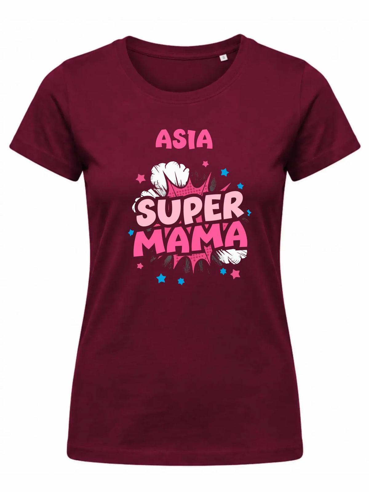 Koszulka dla mamy z imieniem - Super Mama - personalizowana DM24