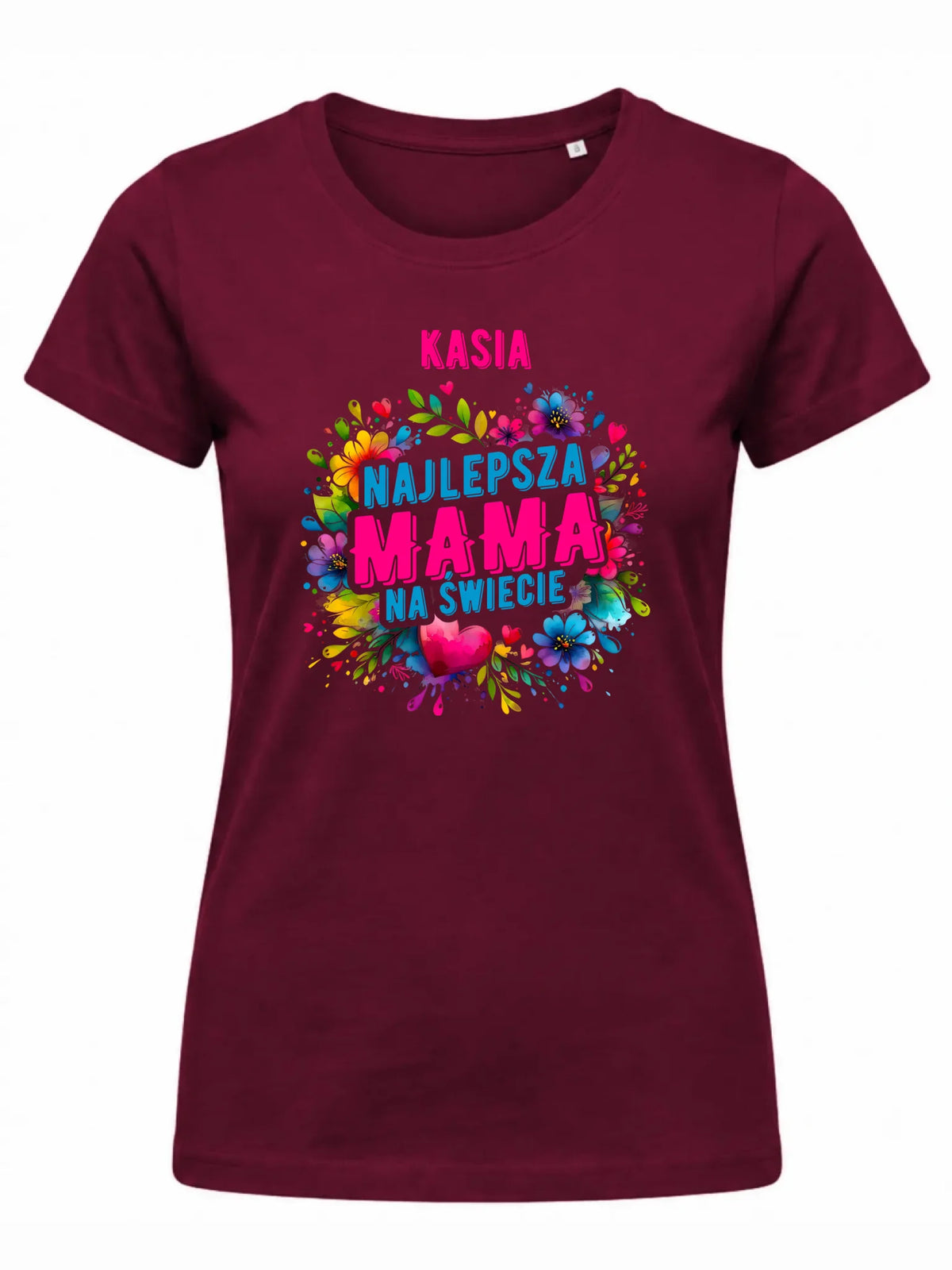 Koszulka dla mamy - Najlepsza Mama - personalizowana DM15