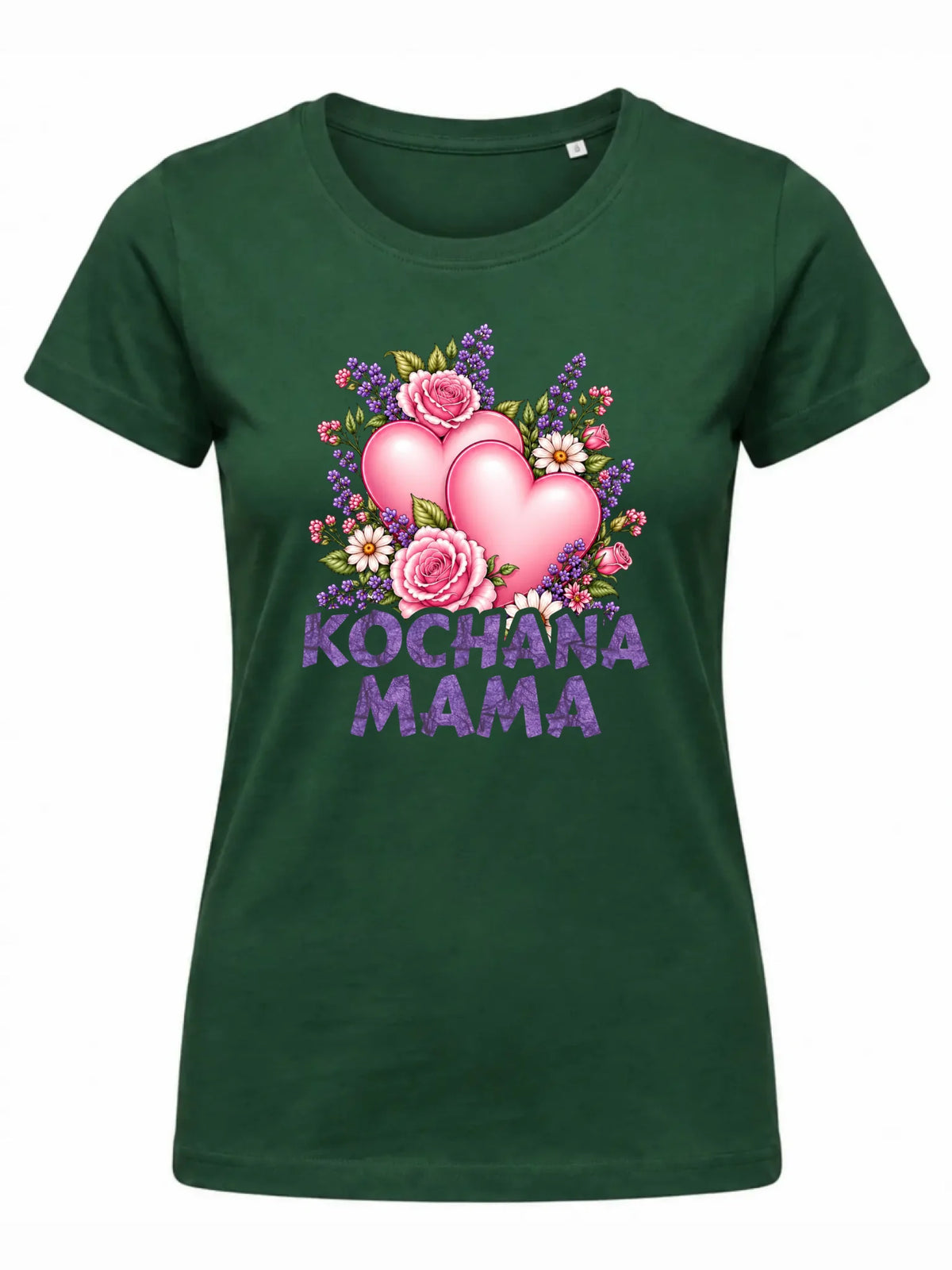 Koszulka dla mamy - Kochana Mama bukiet z sercem DM46