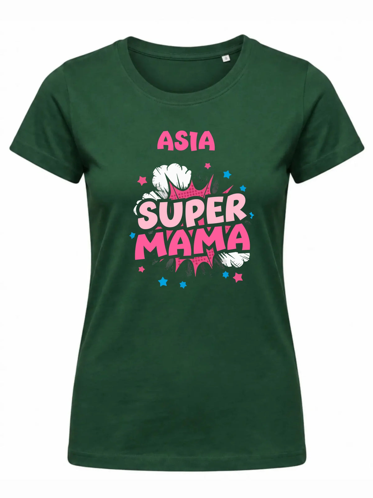Koszulka dla mamy z imieniem - Super Mama - personalizowana DM24