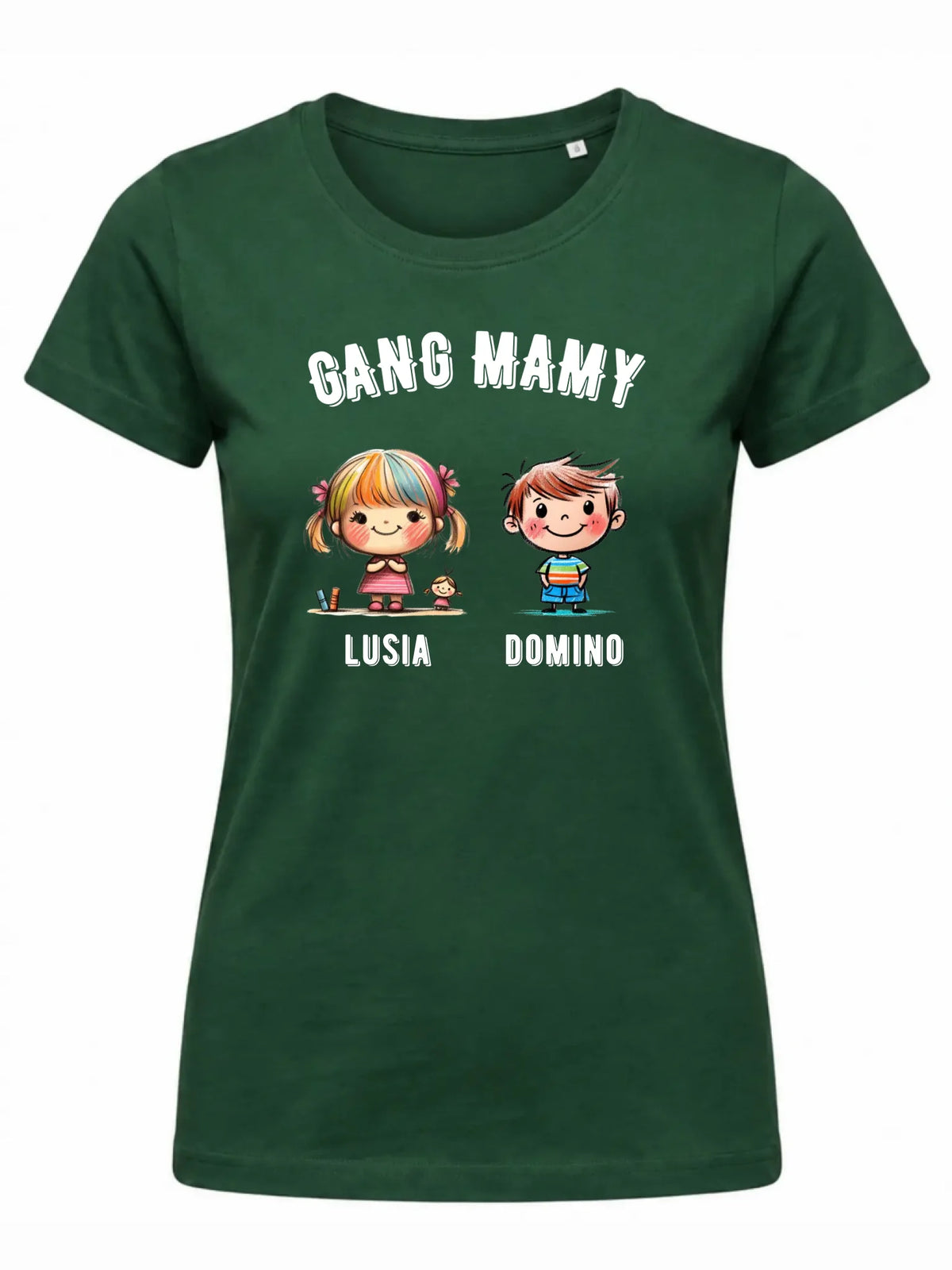Koszulka dla mamy z imionami dzieci - Gang mamy - personalizowana DM09