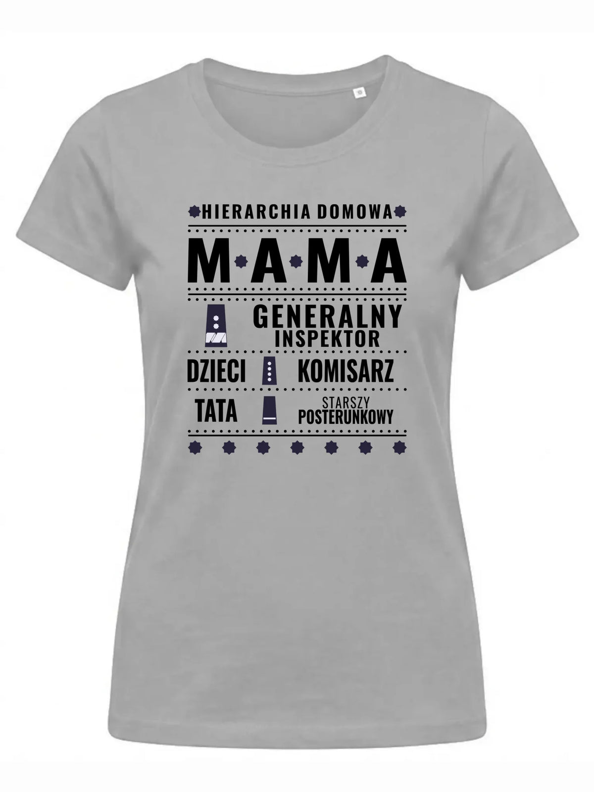 Koszulka dla mamy - Generał Mama Policja - personalizowana DM41