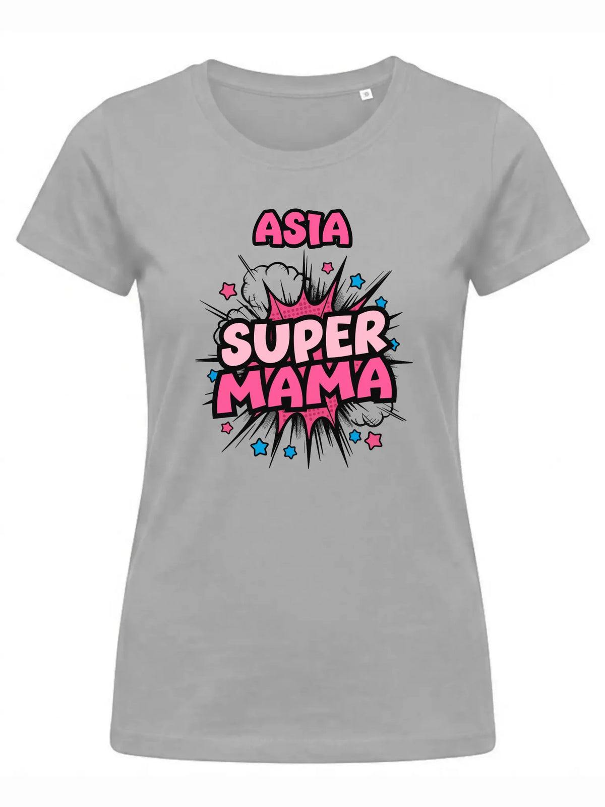 Koszulka dla mamy z imieniem - Super Mama - personalizowana DM24