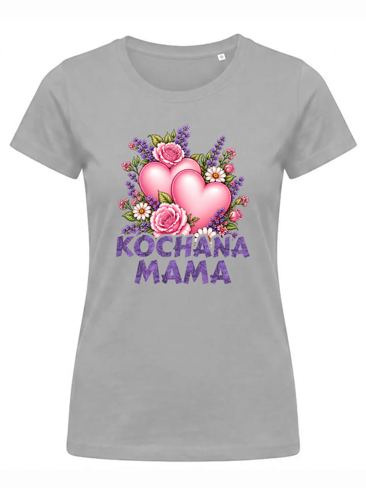 Koszulka dla mamy - Kochana Mama bukiet z sercem DM46