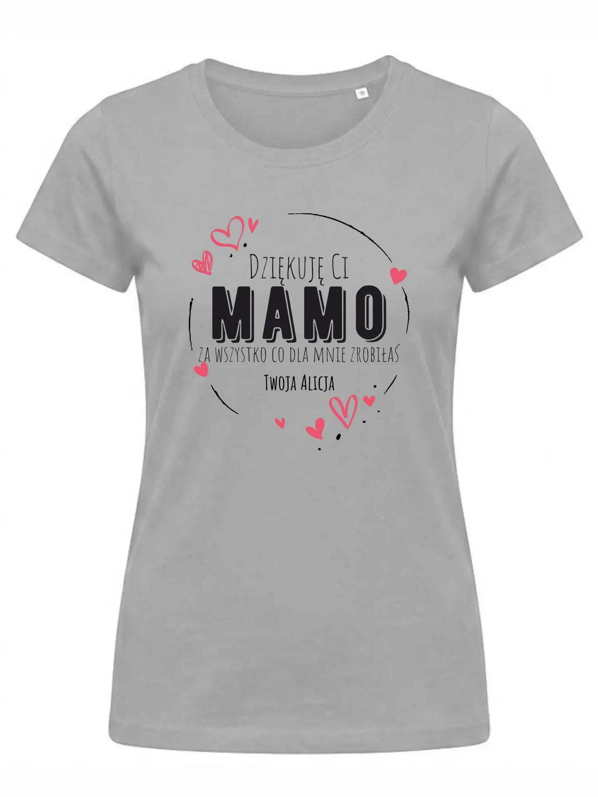 Koszulka dla mamy - Dziękuję Ci Mamo - personalizowana DM32