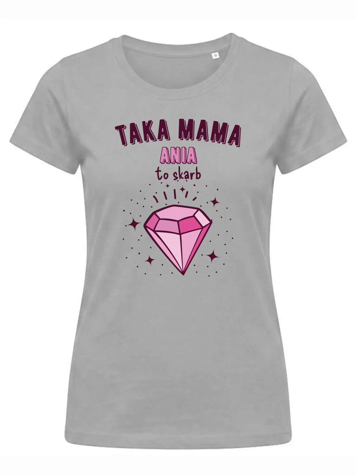 Koszulka z imieniem dla mamy - Taka mama to skarb - personalizowana DM18