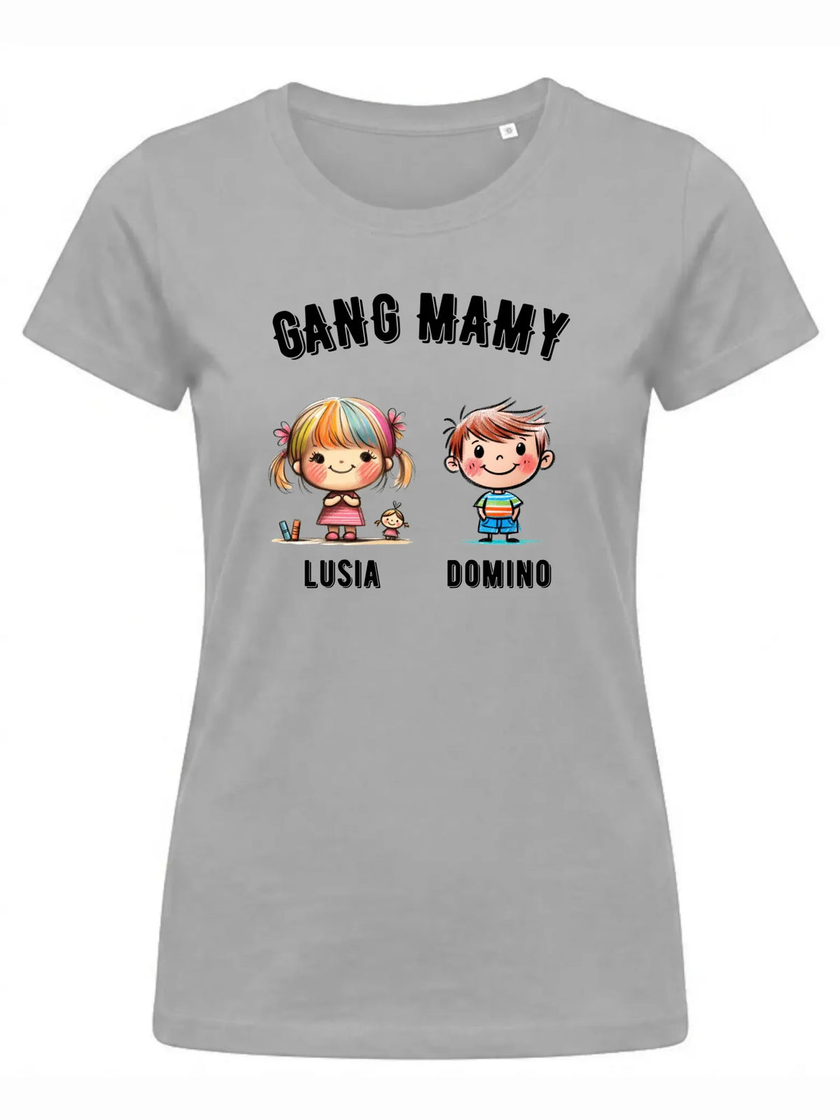 Koszulka dla mamy z imionami dzieci - Gang mamy - personalizowana DM09