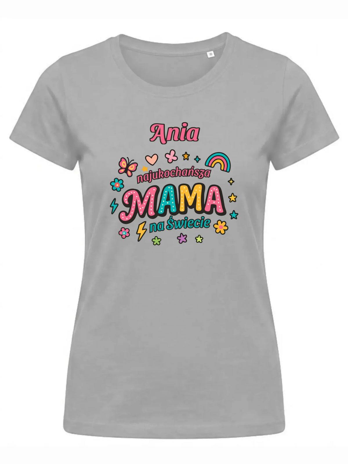 Koszulka dla mamy - Najukochańsza mama na Świecie - personalizowana DM03