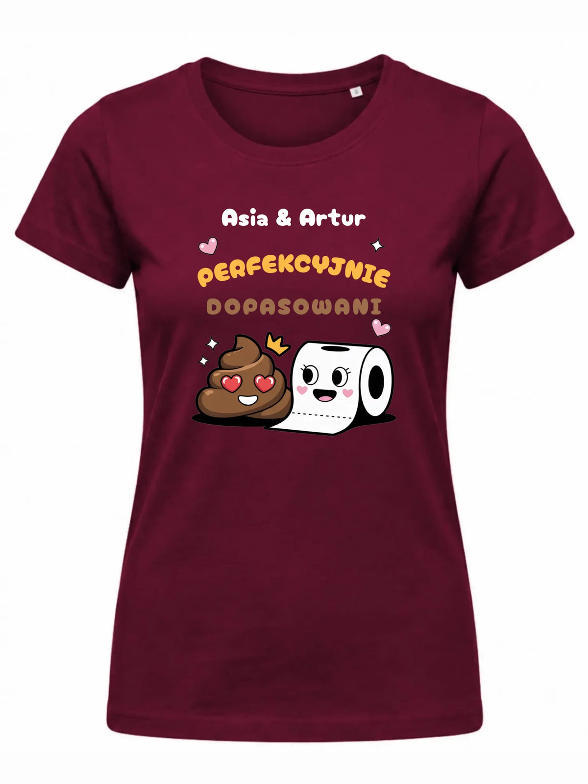 Koszulka damska - Perfekcyjnie dopasowani - personalizowana W81