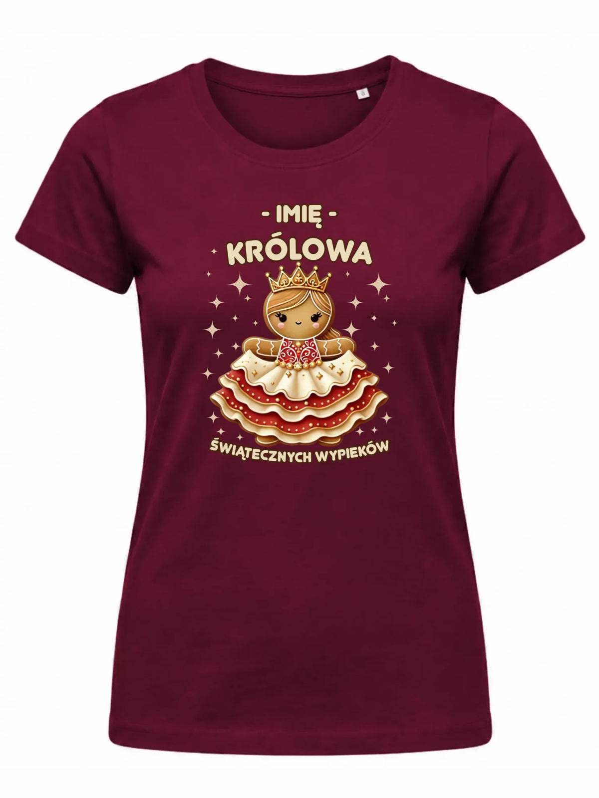 Koszulka damska świąteczna - Królowa świątecznych wypieków - personalizowana BN28
