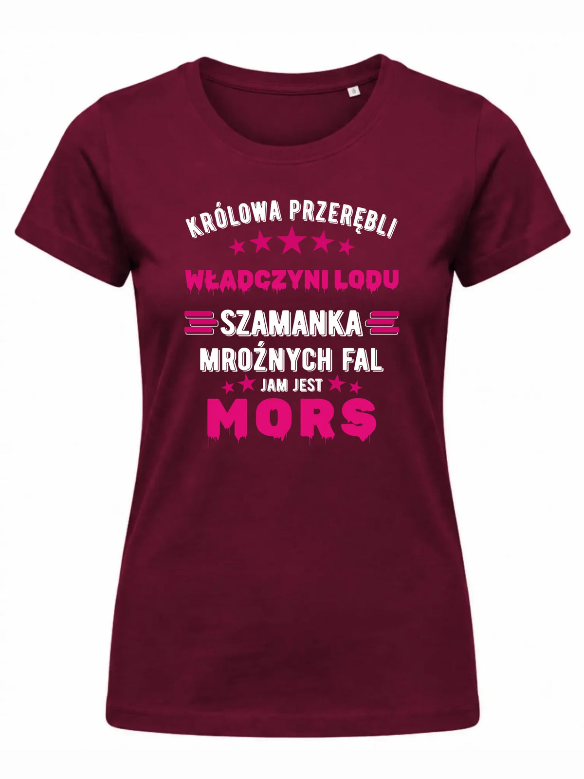 Koszulka damska - prezent dla morsa - Królowa przerębli Jam jest mors HM17
